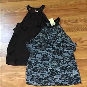 2x Michael Kors Halter Sleeveless Top Size XXS